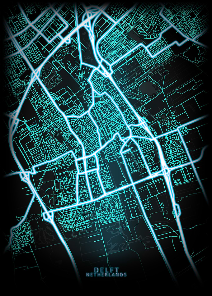 Delft Netherlands City Map