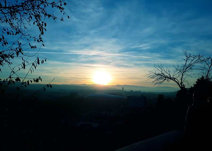 Winter sunset