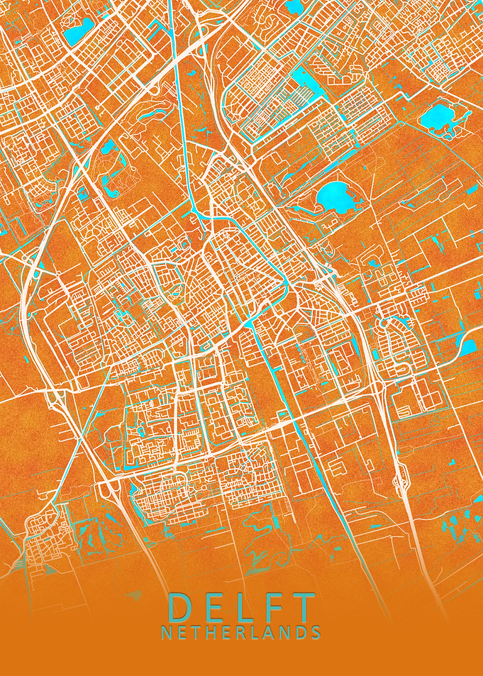 Delft Netherlands City Map