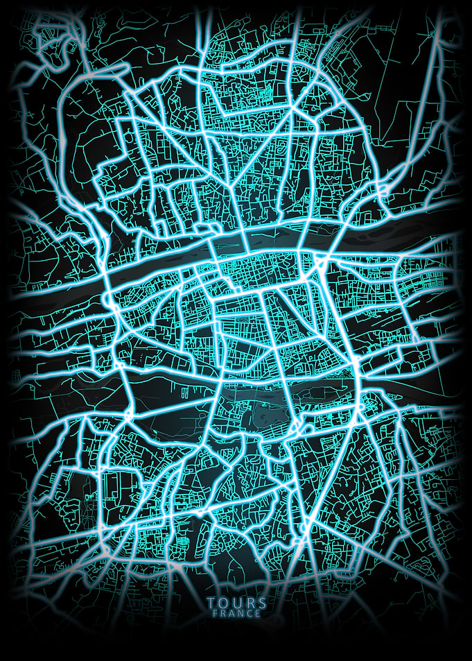 Tours France City Map