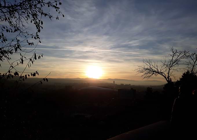 Open sunset