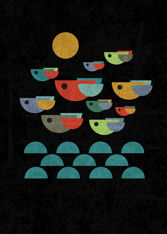The birds Black