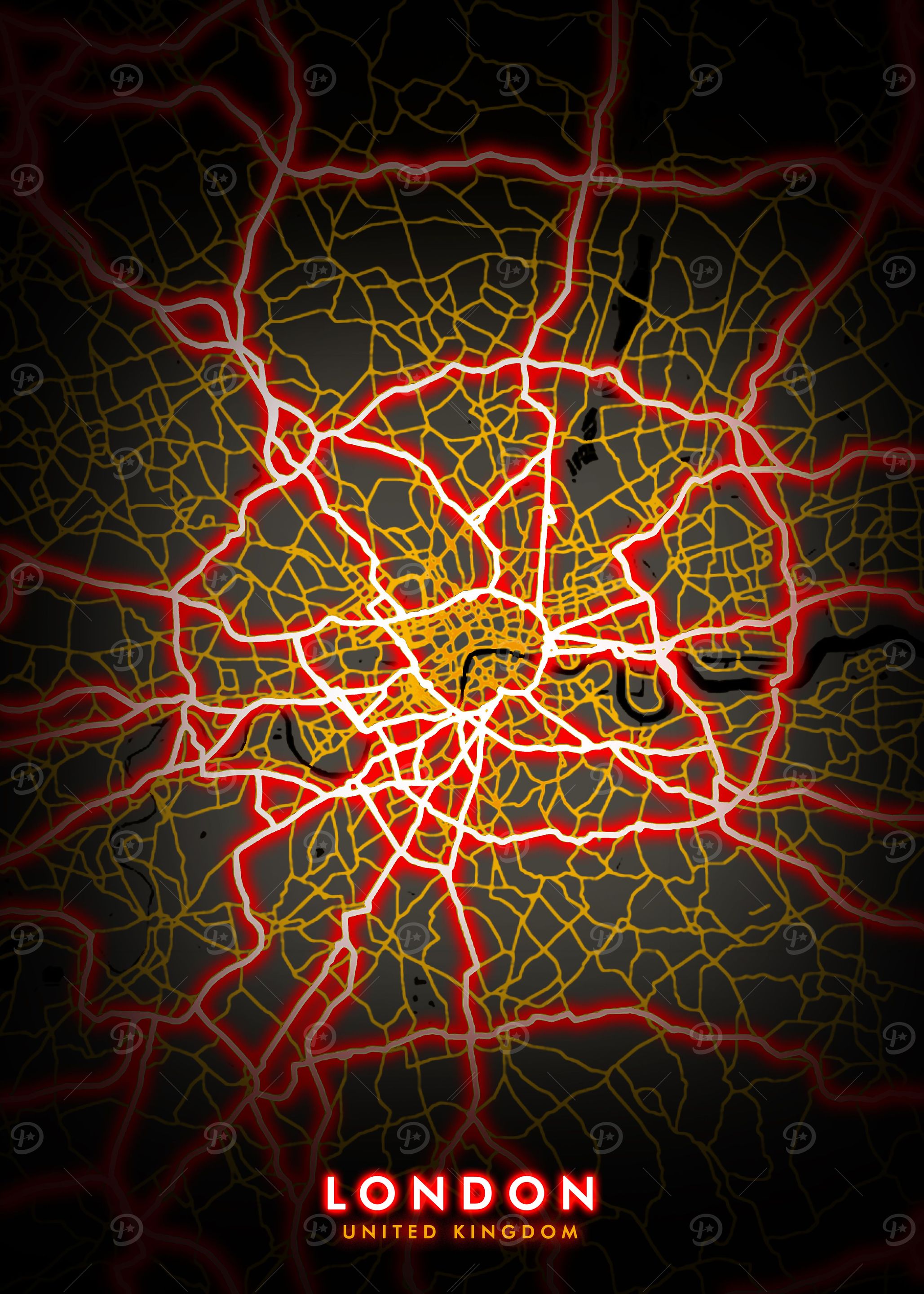 London City Maps Design