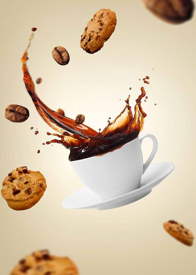 Coffee Splash with Cookie