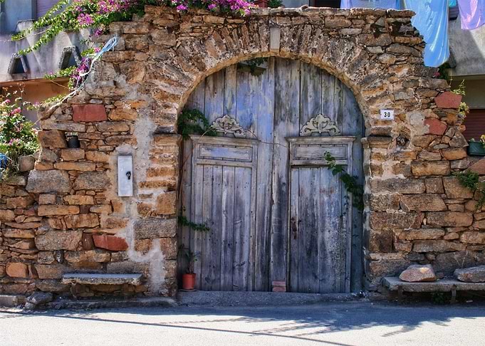 door blue