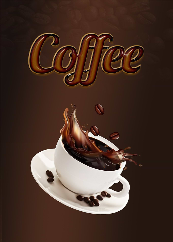 Coffee Splash with Beans