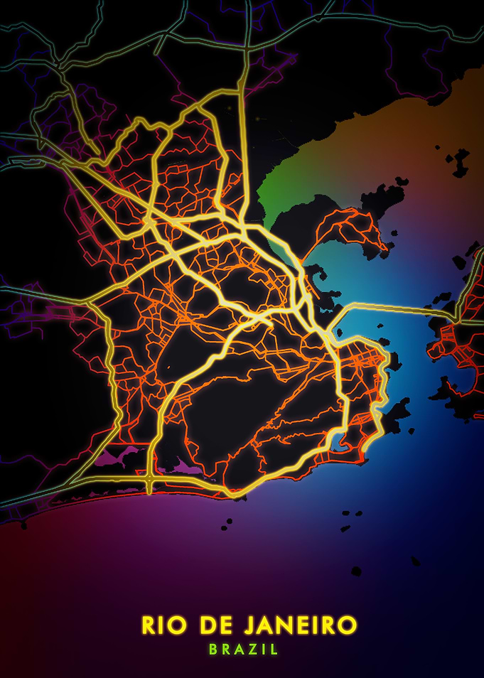 Rio de Janeiro Brazil maps