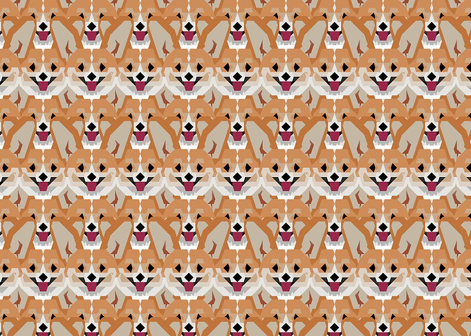 Corgi Face Pattern 2