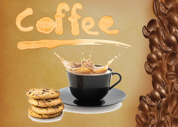 Coffee Splash with Cookies