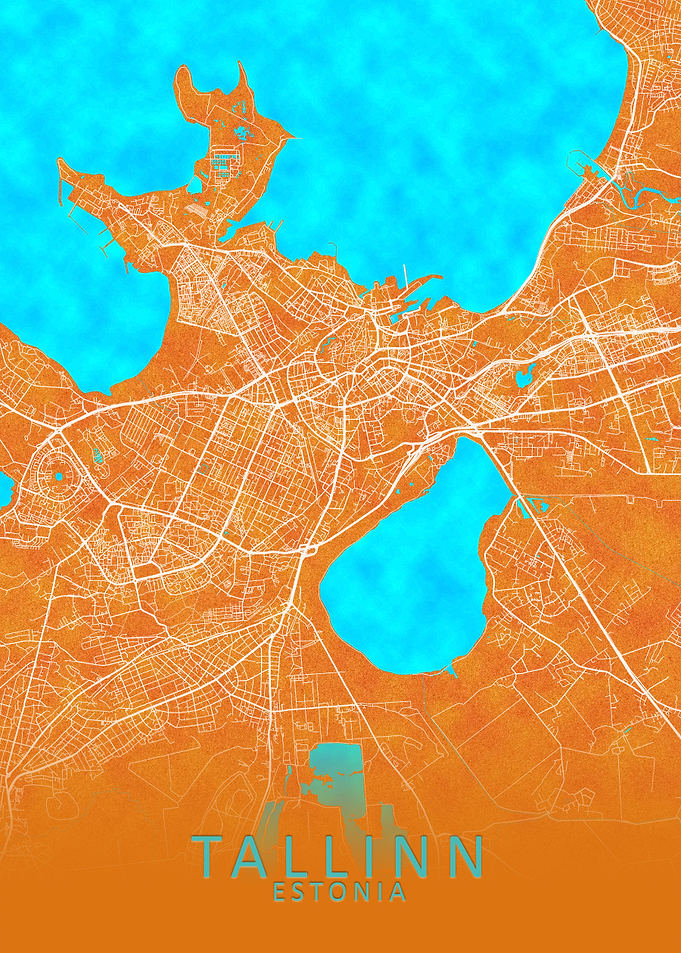 Tallinn Estonia City Map