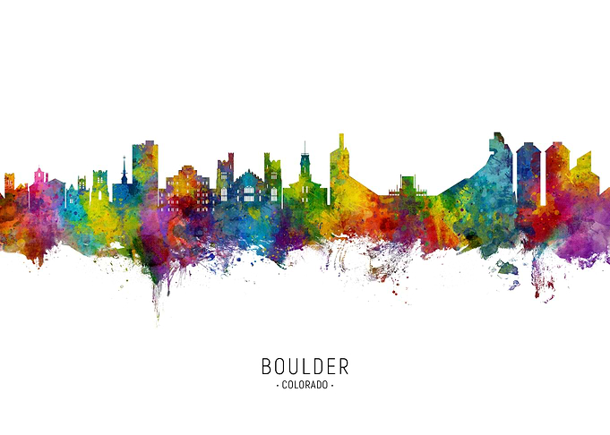 Boulder Skyline Colorado
