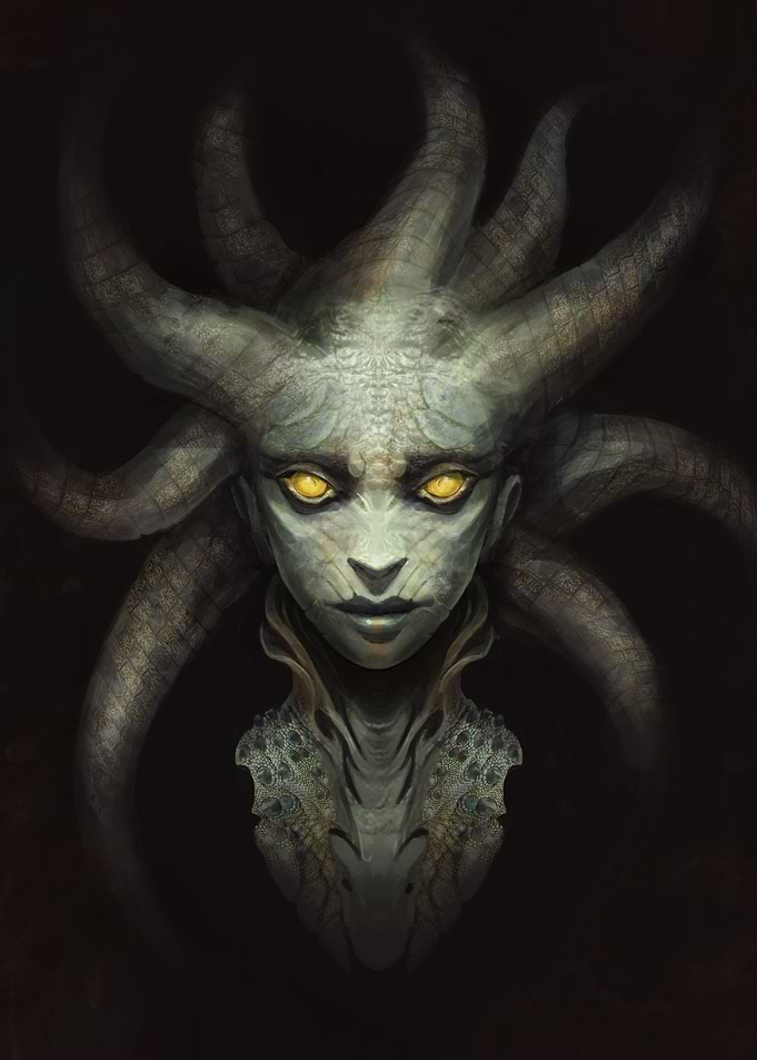 Medusa portrait