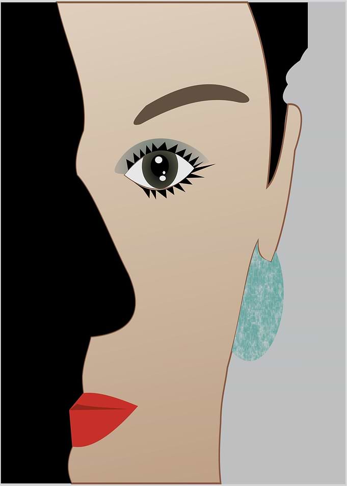 face in shadow