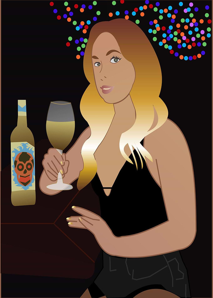 girl with gold hair