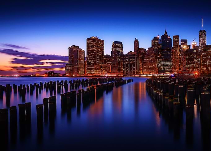 Nort American dock sunrise