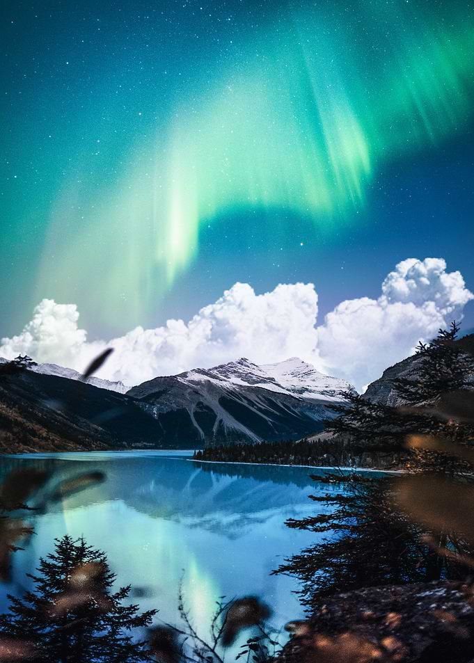 Aurora Over The Nature