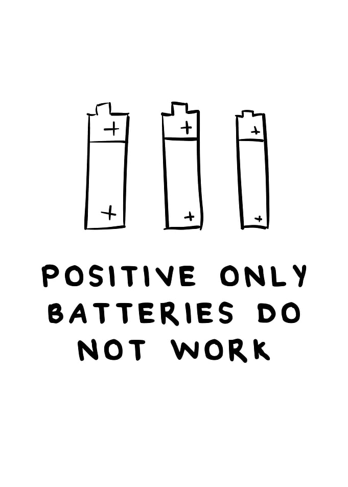 Positive only batteries do