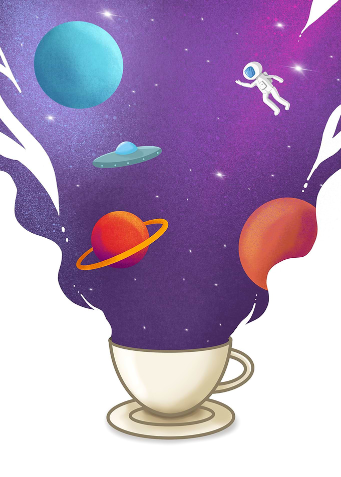 coffee imagine dream world