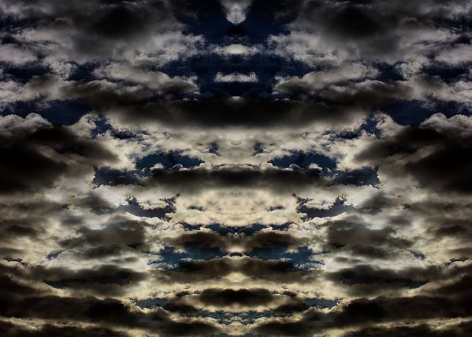 Psychedelic trippy sky