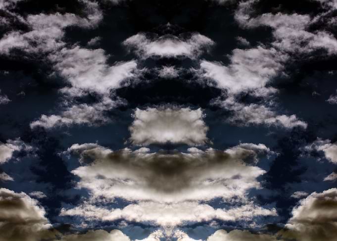 Psychedelic trippy sky