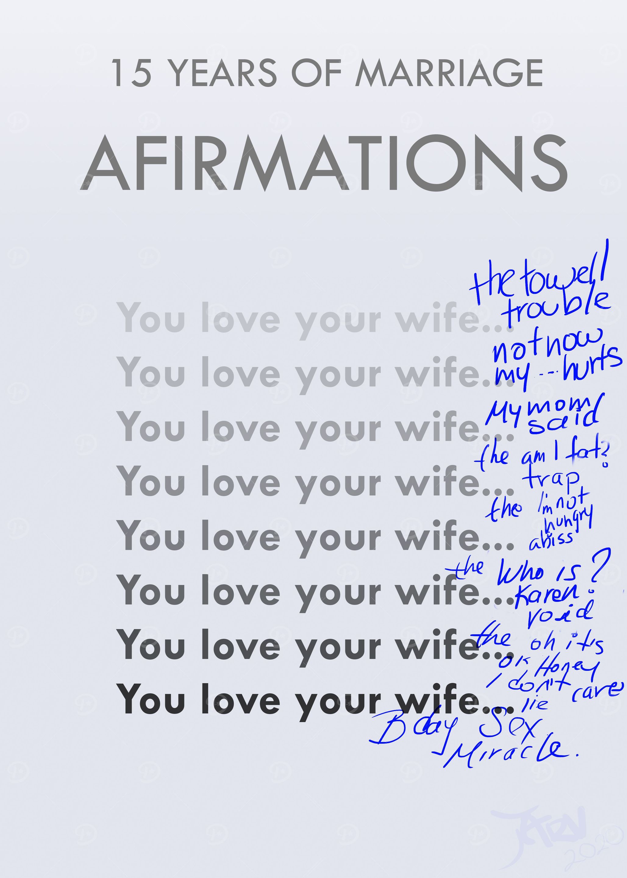 15 Years of Marriage Afirm