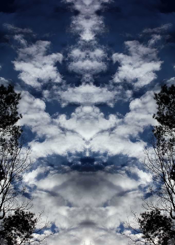 Psychedelic trippy sky