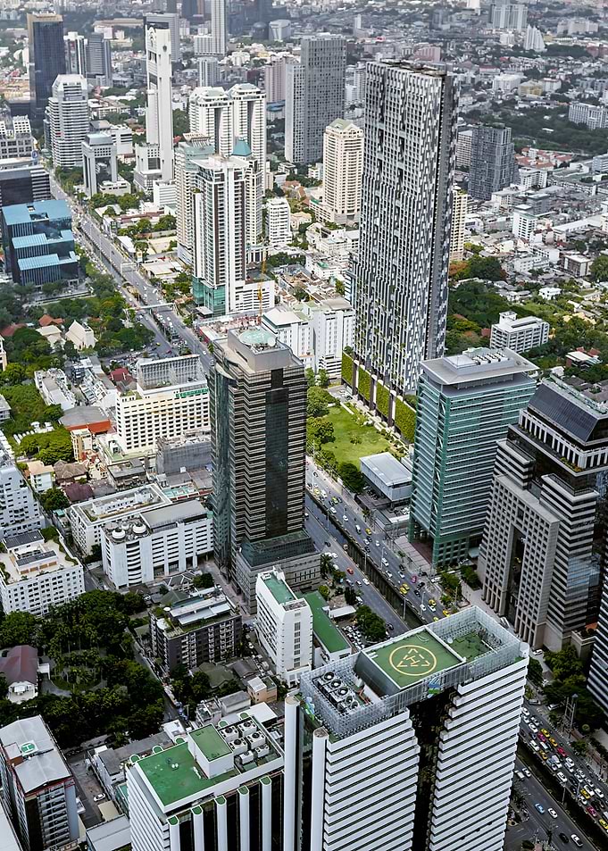 Aerial view of Bangkok