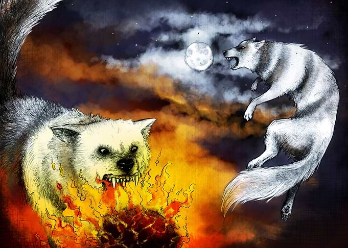 Hati and Skoll