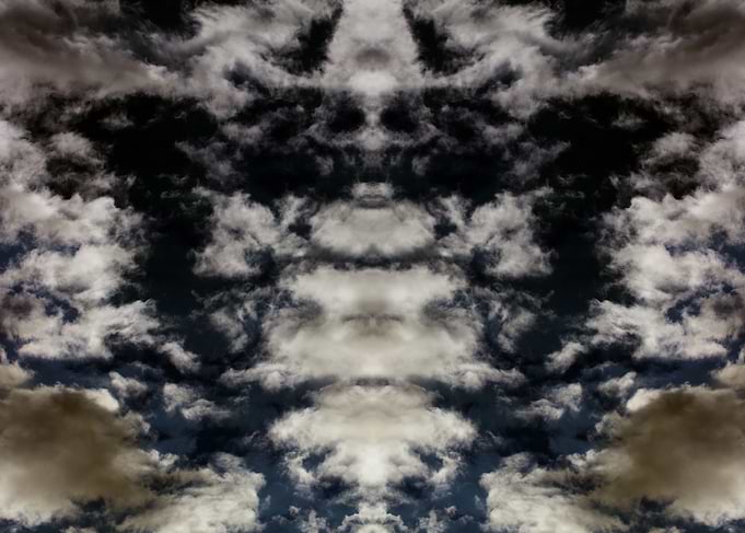 Psychedelic trippy sky