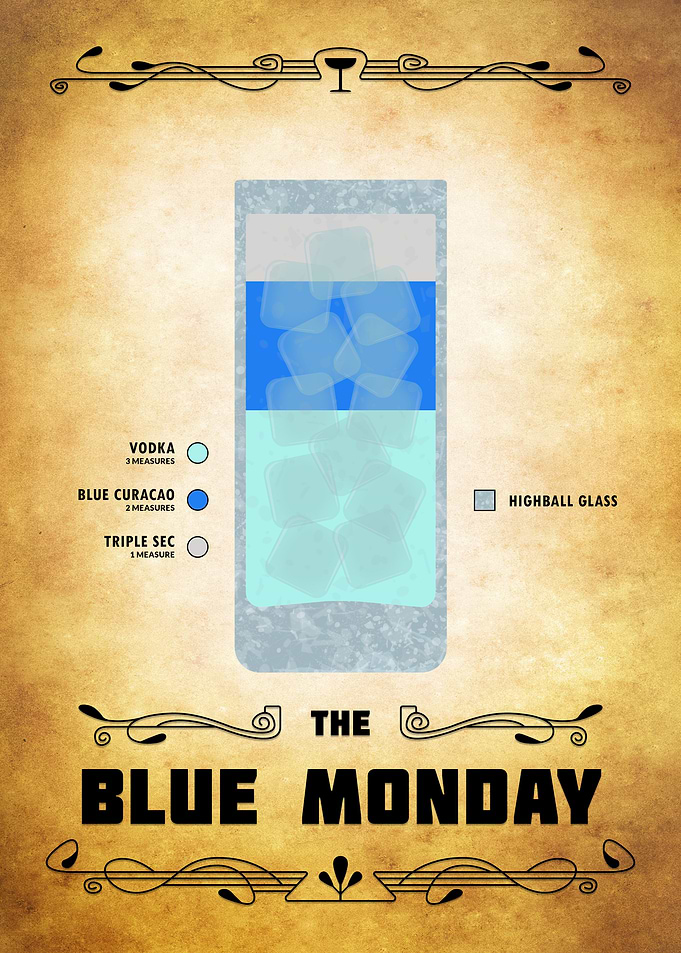 Blue Monday Cocktail