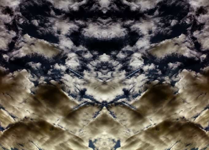 Psychedelic trippy sky