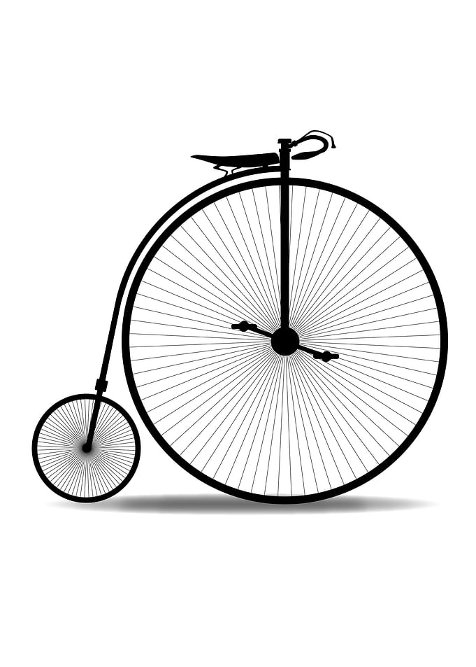 Penny Farthing Silhouette