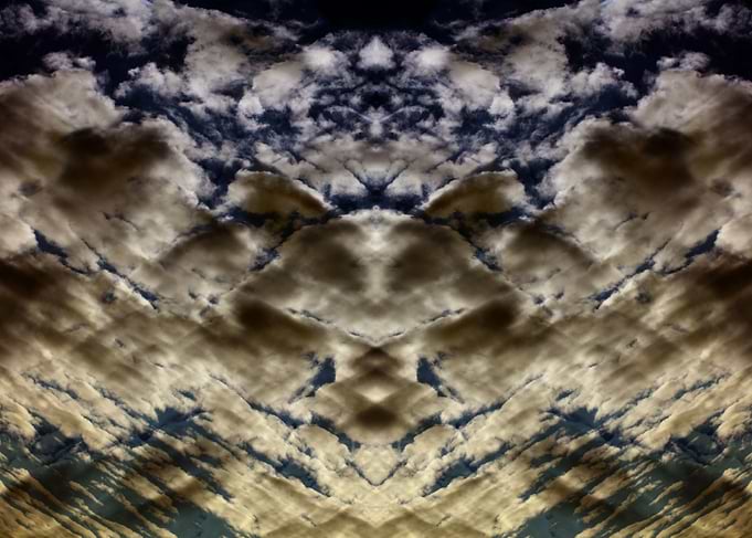Psychedelic trippy sky
