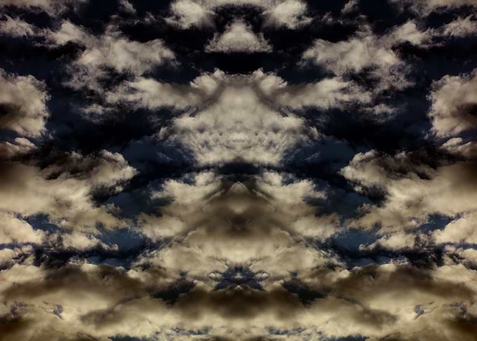 Psychedelic trippy sky