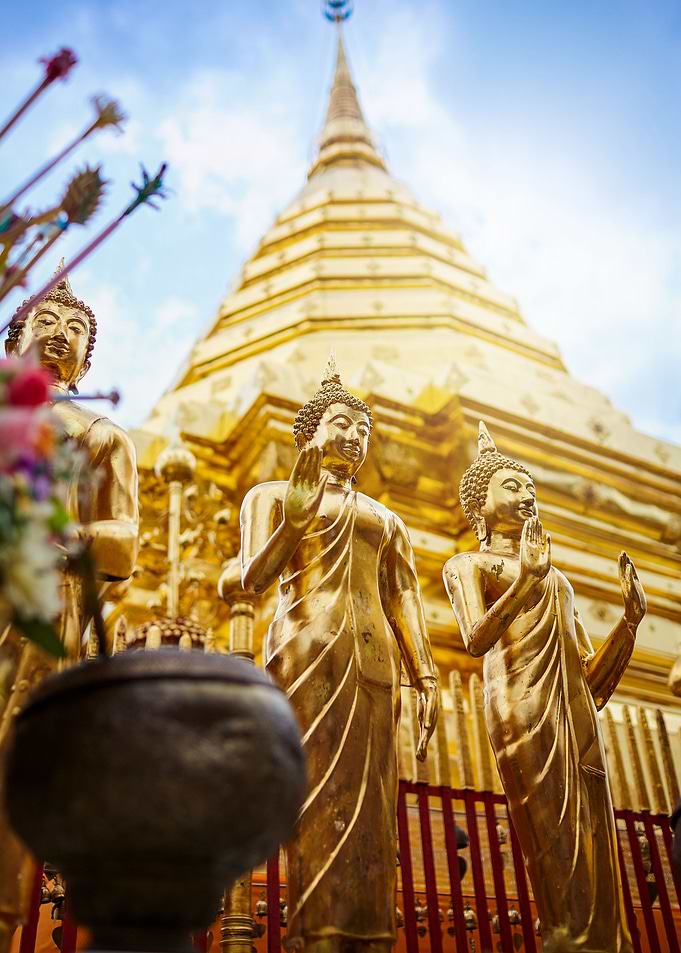 Golden Buddha statue