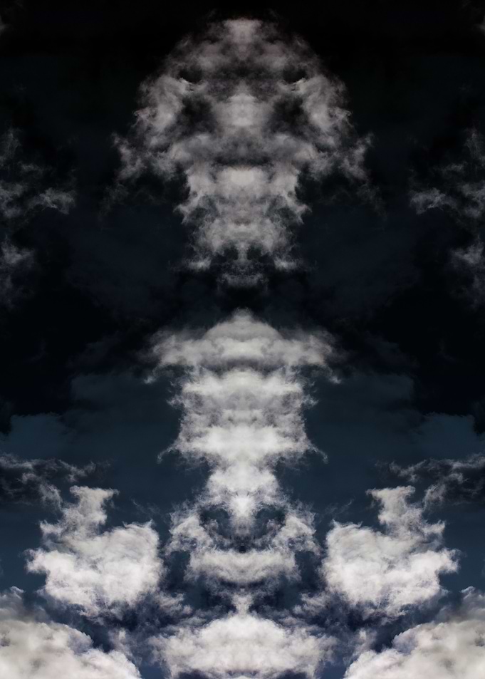 Psychedelic trippy sky