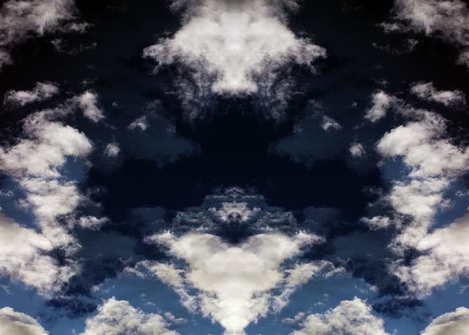 Psychedelic trippy sky