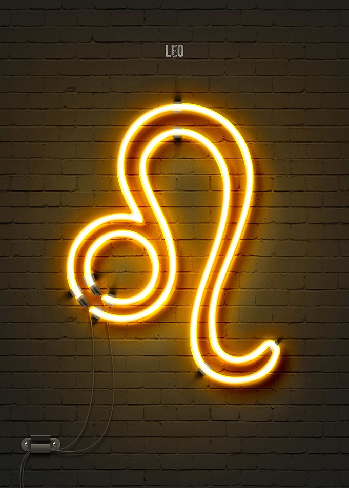 Leo neon sign