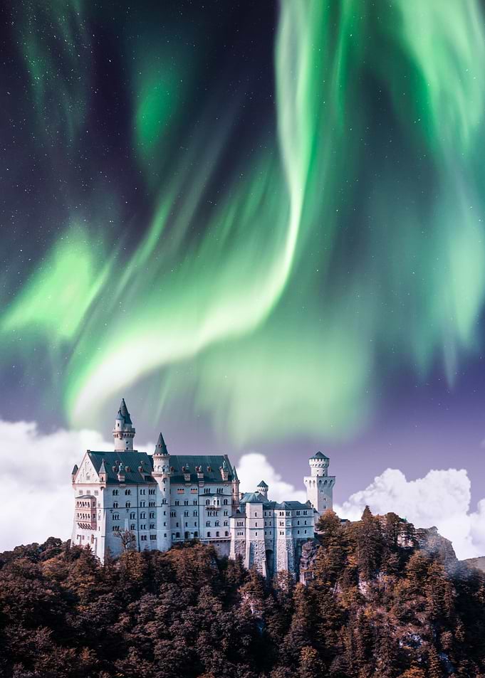 Aurora Over The Castle