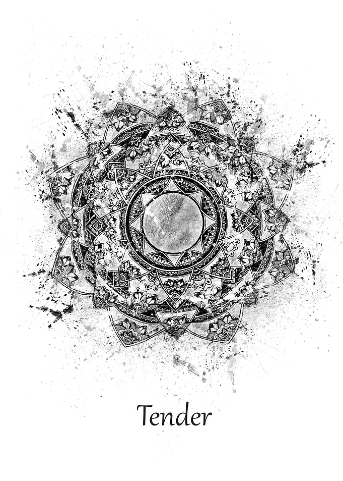 Mandala tender white