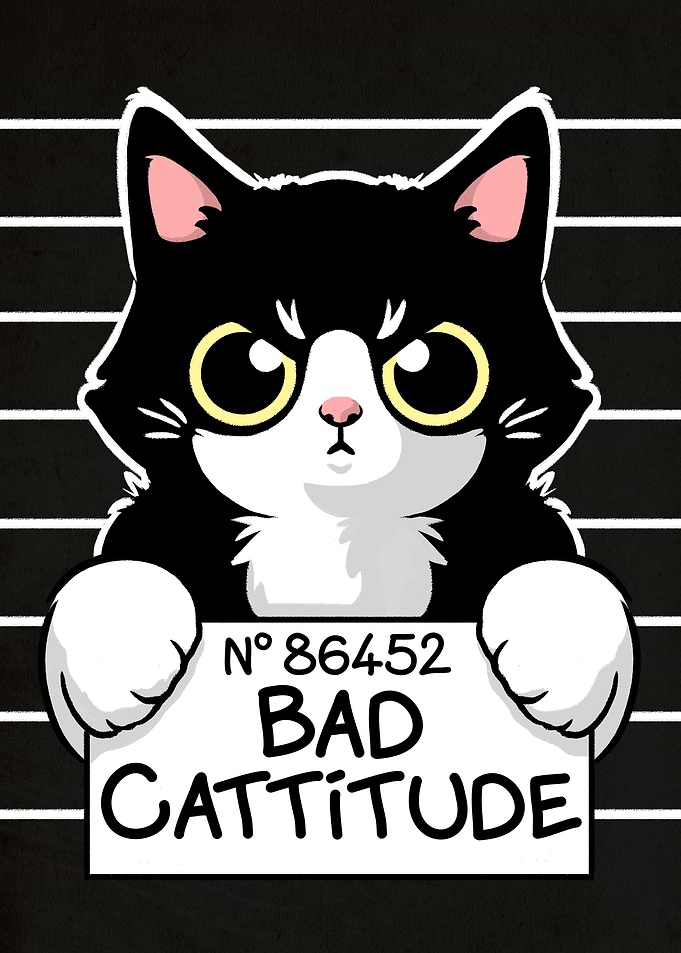 Bad cattitude cat prisoner