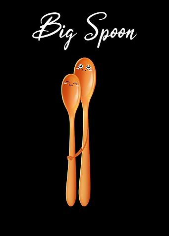 Cute Big Spoon Couple