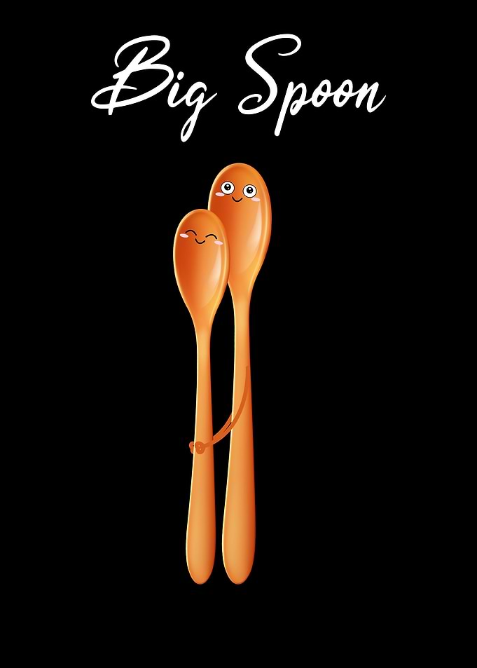 Cute Big Spoon Couple