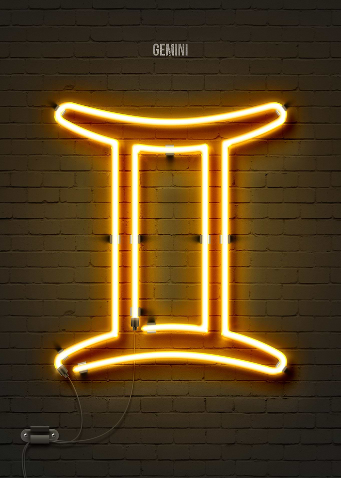 Gemini neon sign