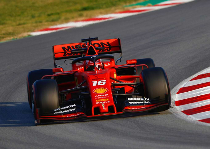 Charles Leclerc racing
