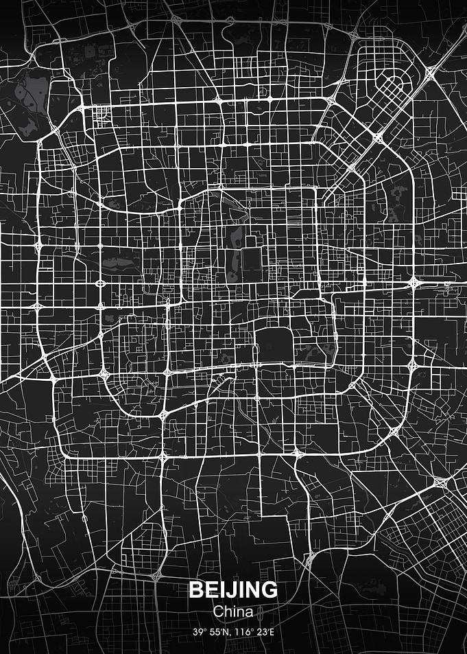 beijing china city map