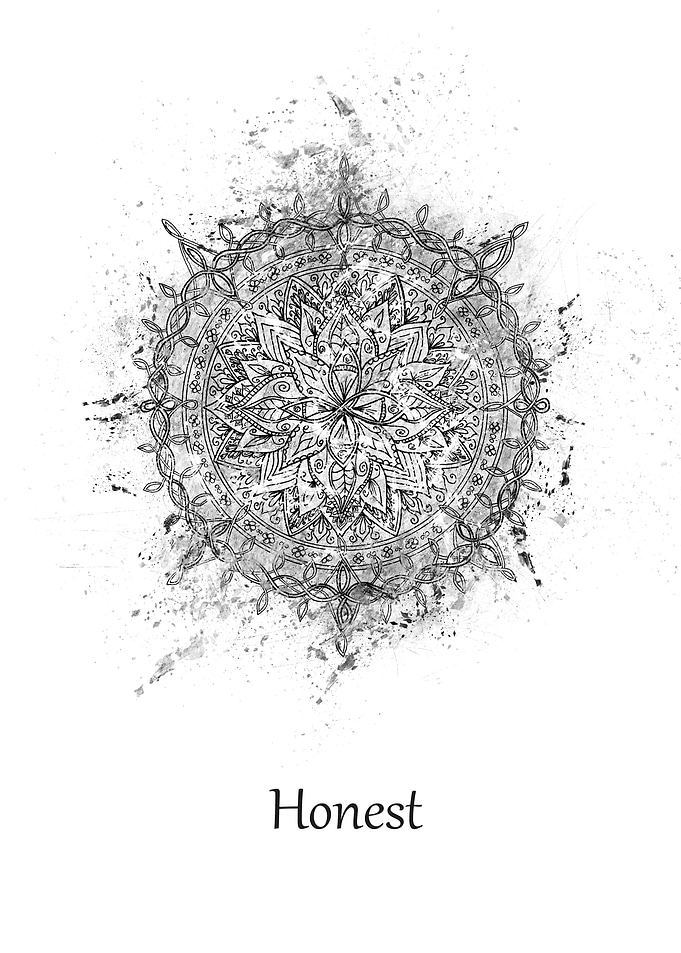 Mandala honest white