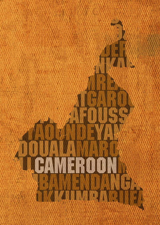 Cameroon Country Word Map
