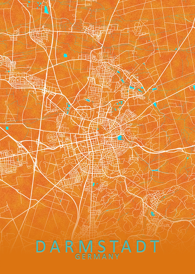 Darmstadt Germany City Map