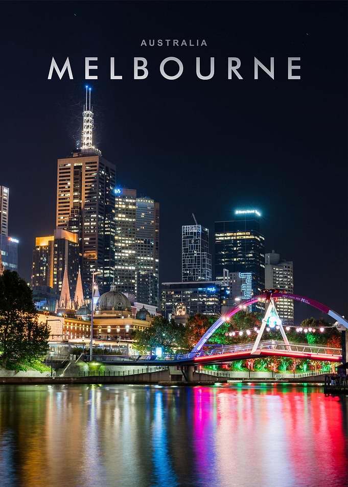 Melbourne city night